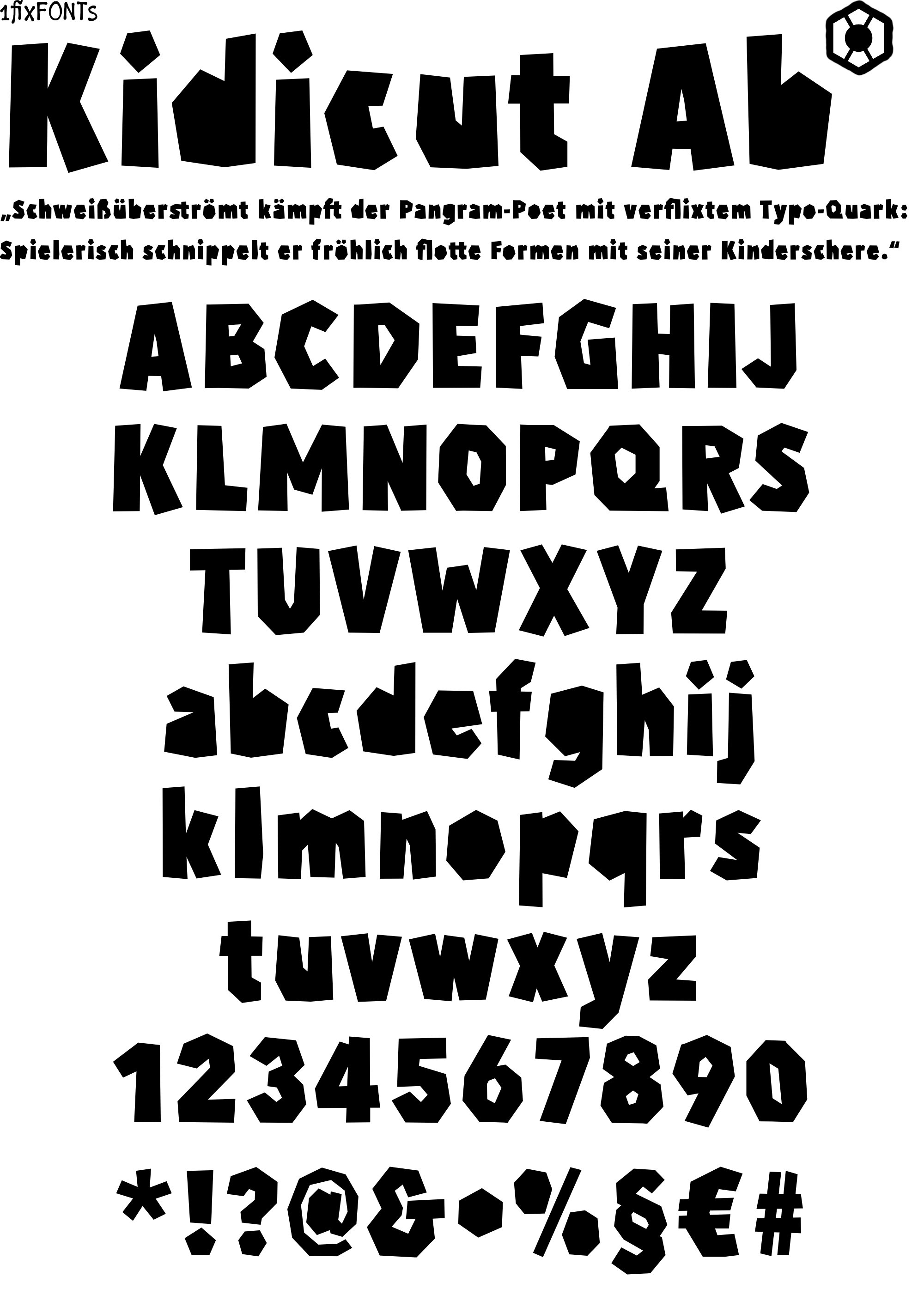 Font Kidicut Ab